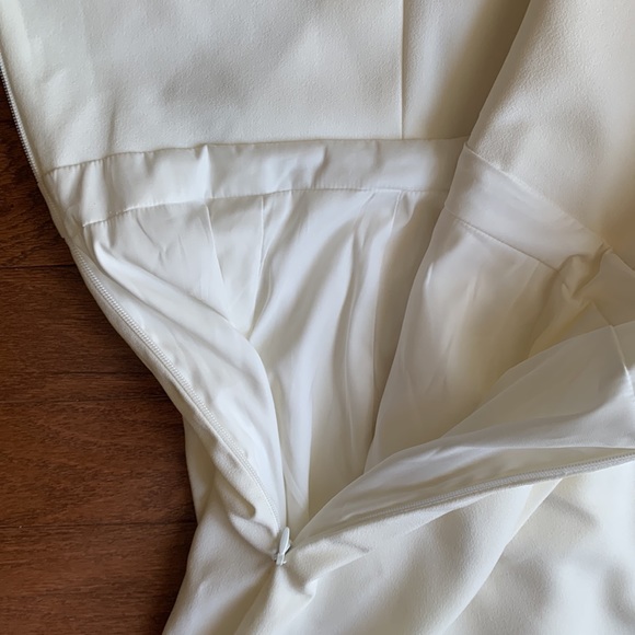 House of CB London Uma Mini Dress White Strapless Asymmetrical Dress Size Medium - Picture 9 of 15